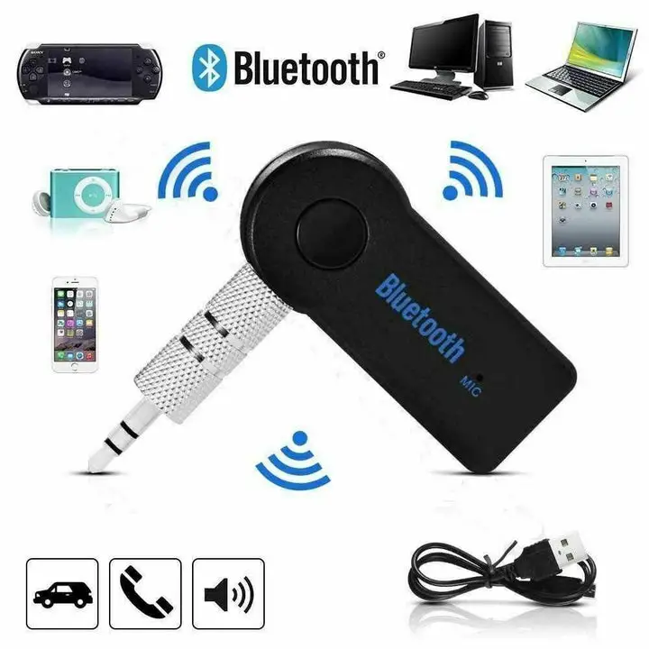 Wireless Bluetooth 3.5mm AUX Audio Receiver – hands free car kit Bluetooth with Built-in Mic & USB Charging Best product UK - Image 3