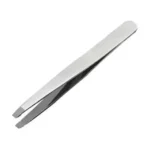 Silver Professional Eyebrow Tweezers | stainless steel tweezers UK - Image 2