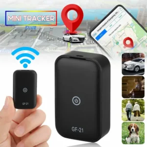GF21 Magnetic GSM Mini GPS Tracker – real time GPS Tracking Device UK with Voice Monitoring & SOS for Cars & Personal Safety