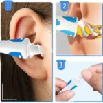Spiral Ear Wax Remover Set | Soft Silicone Ear Cleaner with 16 Tips – Best Selling Product in UK - Image 3