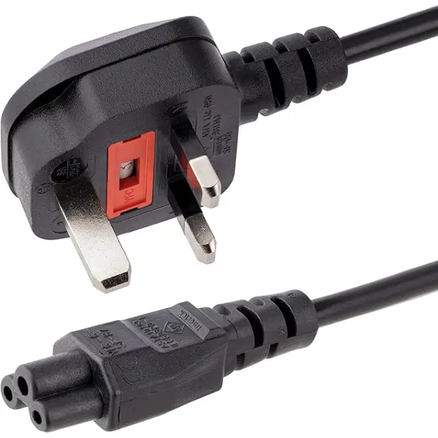 UK Laptop Power Cable | C5 3 Pin Power Lead Adapter - Image 2