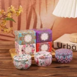 Scented Mandala Candle | Lemongrass Tin Jar UK