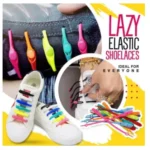 Silicone Shoelaces | Elastic Lazy Shoelace Adult Buckle Tie-Free Shoes – Best Selling Product in UK