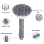 Pet Hair Remover Brush for Dogs & Cats Cleaning Slicker Comb - Image 3