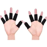 10 x Black Stretchy Finger Protector Sleeve – Support for Arthritis, Trigger Finger, Gaming & Crafting – Best Selling Product in UK - Image 2