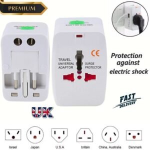Travel Star International Travel Adapter ITA01 | Universal Travel Adaptor – UK, AUS, US, CN All-in-One Charger – Best Selling Product in UK