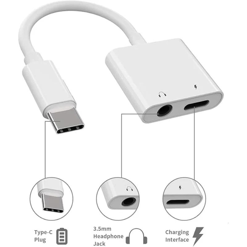 2-in-1 USB C to 3.5mm Headphone Adapter with Fast Charge – Best Selling Product in UK - Image 3