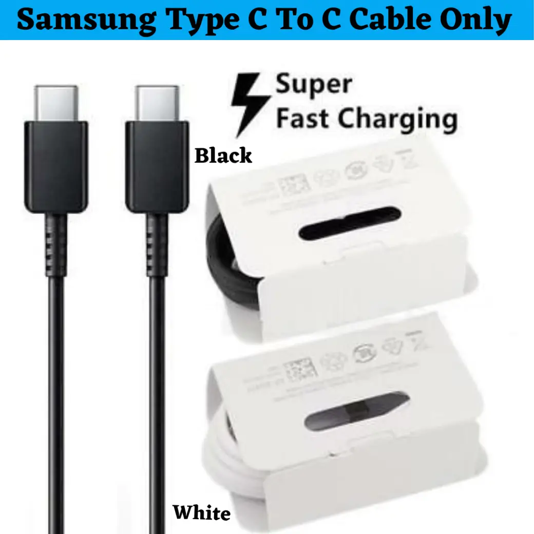 Original USB-C Cable for Samsung Galaxy S20 Ultra 5G with Fast Charging and Data Transfer (Black 3M) – Best Selling Product in UK - Image 2