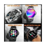 V69 Smart Watch for Men – 1.85" HD Touch Display Fitness Tracker with Bluetooth Calling – Best Selling Product in UK - Image 4