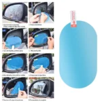 Car Rearview Mirror Rainproof & Anti glare mirror film UK | Waterproof Nano Protective Stickers - Image 3
